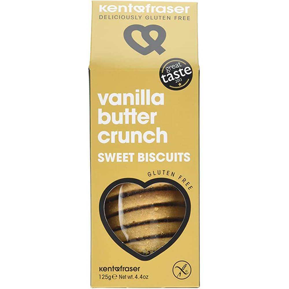 Kent Fraser Gluten Free Vanilla Butter Crunch Sweet Biscuits 125g